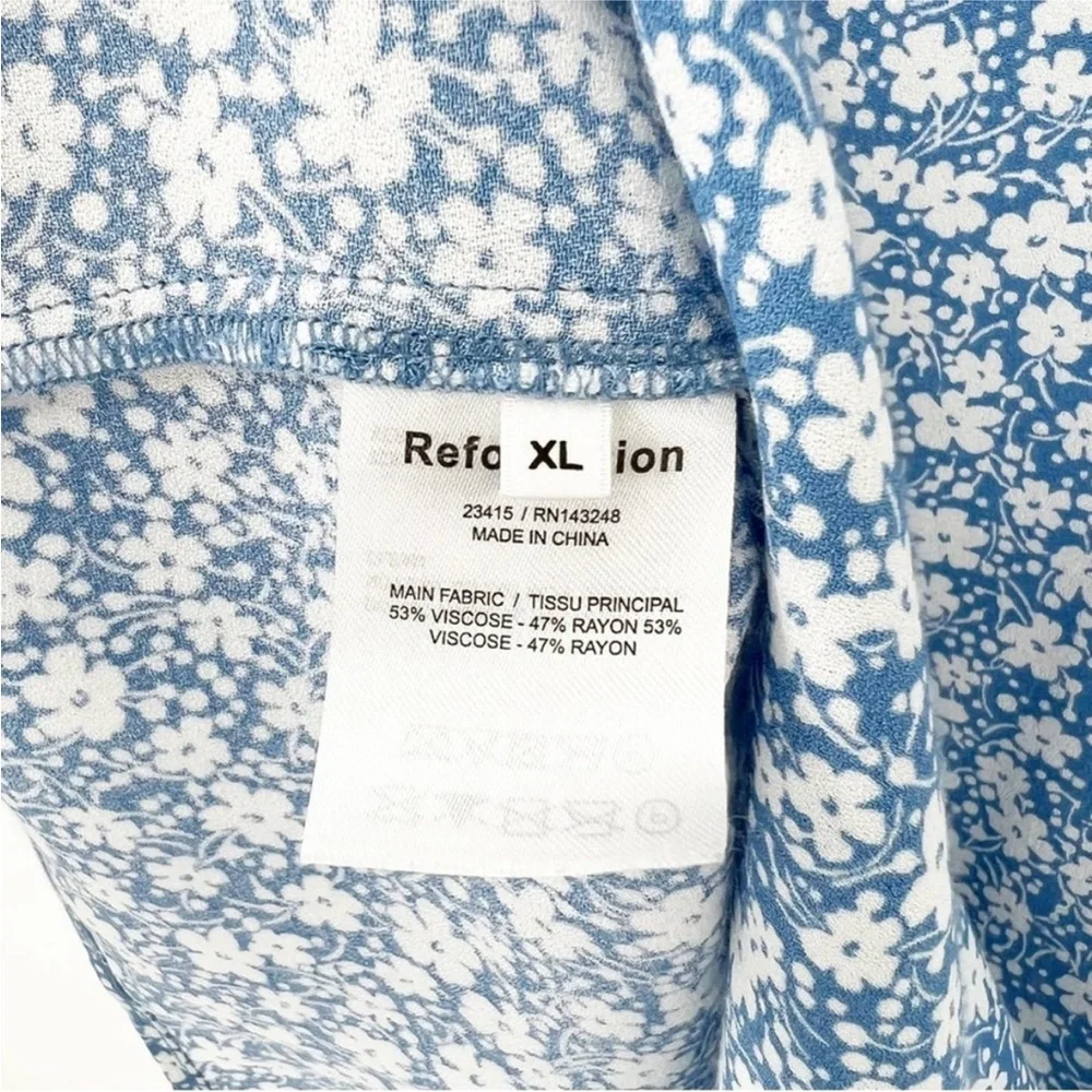 Reformation Marlowe Floral Mini Dress XL - Picture 5 of 6